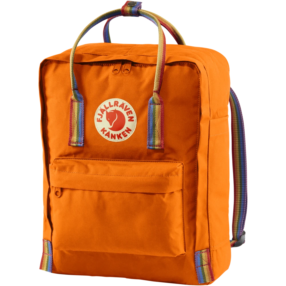 Fjallraven Kanken Rainbow Rugzak Oranje 4 Fjallraven Kanken Rainbow Rugzak Oranje - Afbeelding 2
