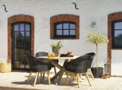 Brafab Eios Table Ø150, Teak -Sticky Baits-winkel brafab eios table 150 teak 5