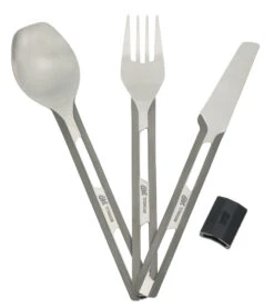 Esbit TC4-TI Titanium Bestek Met Silicone Sleeve 3-Delig