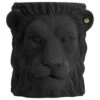 Lion Pot L, Zwart