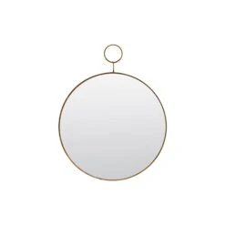 House Doctor The Loop Mirror Ø32cm, Brass