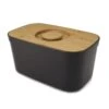 Joseph Joseph Bread Box With Cutting Board, Black -Sticky Baits-winkel joseph joseph bread bin with bamboo chopping board 5