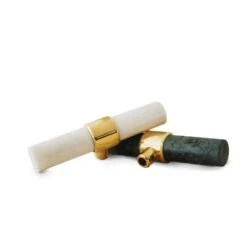 Klong Baton Damper Handle, White Marble