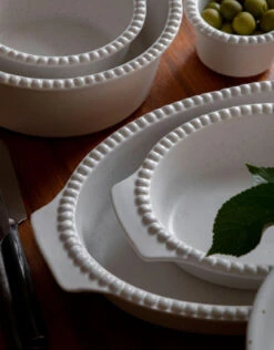 DARIA Ovenschaal 35 Cm, Cotton White -Sticky Baits-winkel potteryjo daria ovenschaal 35 cm 17