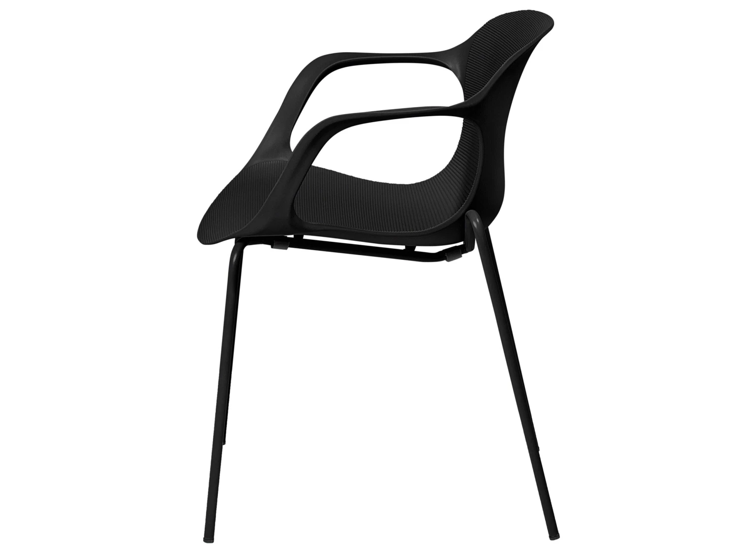 Eetkamerstoel Set Van 2 Kunststof Zwart ELBERT - Afbeelding 6