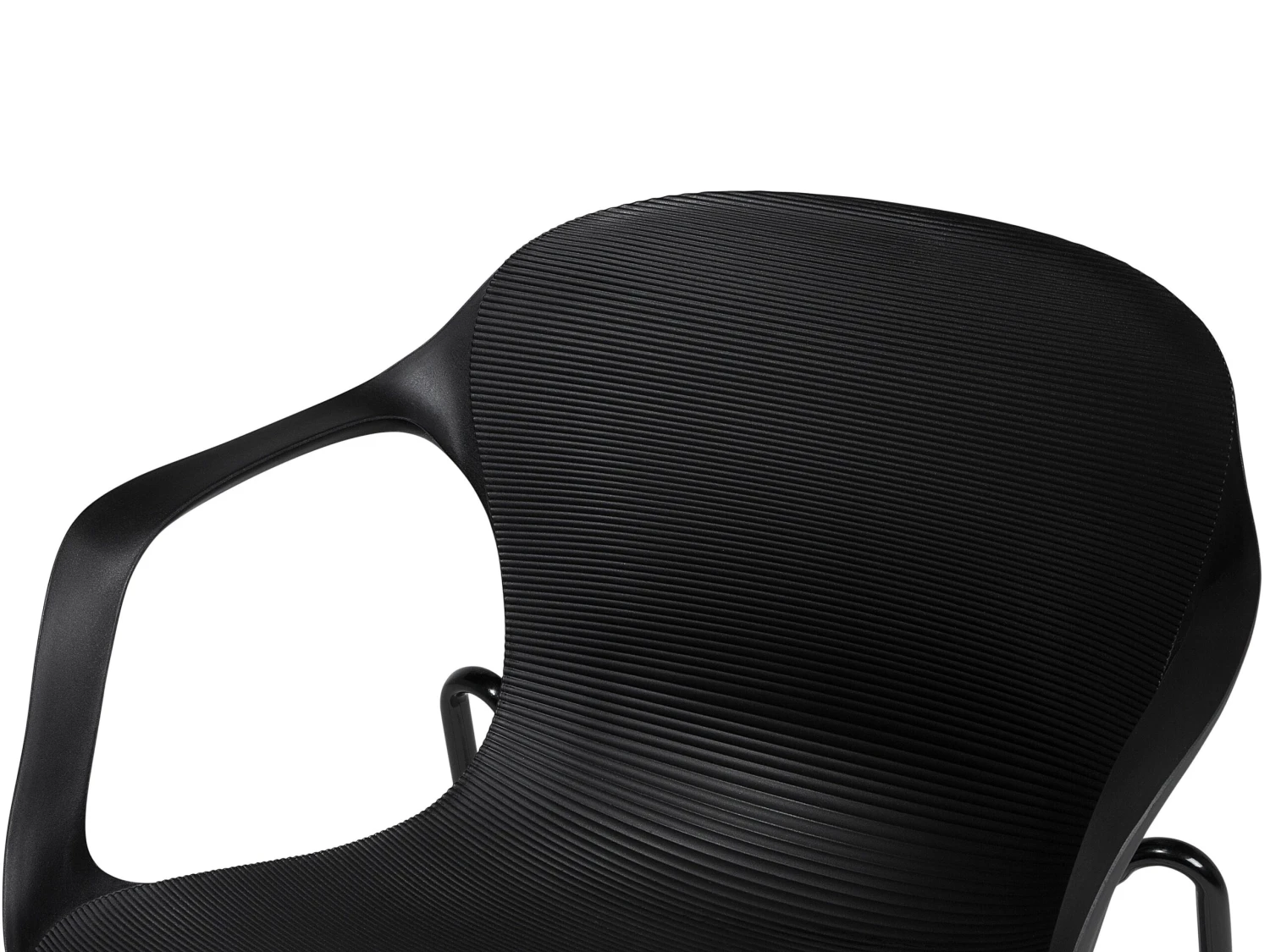 Eetkamerstoel Set Van 2 Kunststof Zwart ELBERT - Afbeelding 9