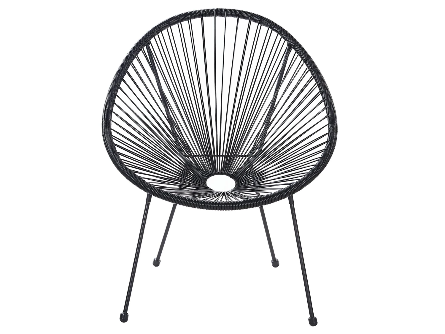 Balkonset Rotan Zwart ACAPULCO II - Afbeelding 9